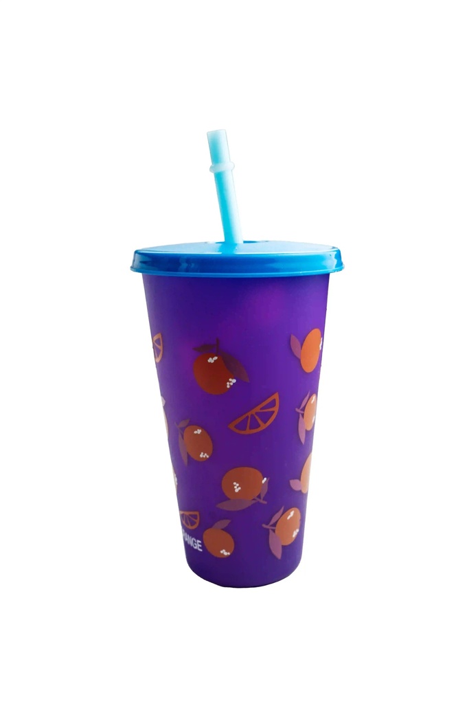 Láhev s brčkem-Balení 12 kusů, namíchané barvy a letní vzory.