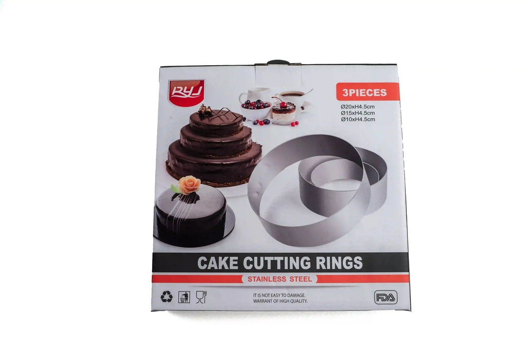 Cake cutting ring 3pcs A9670