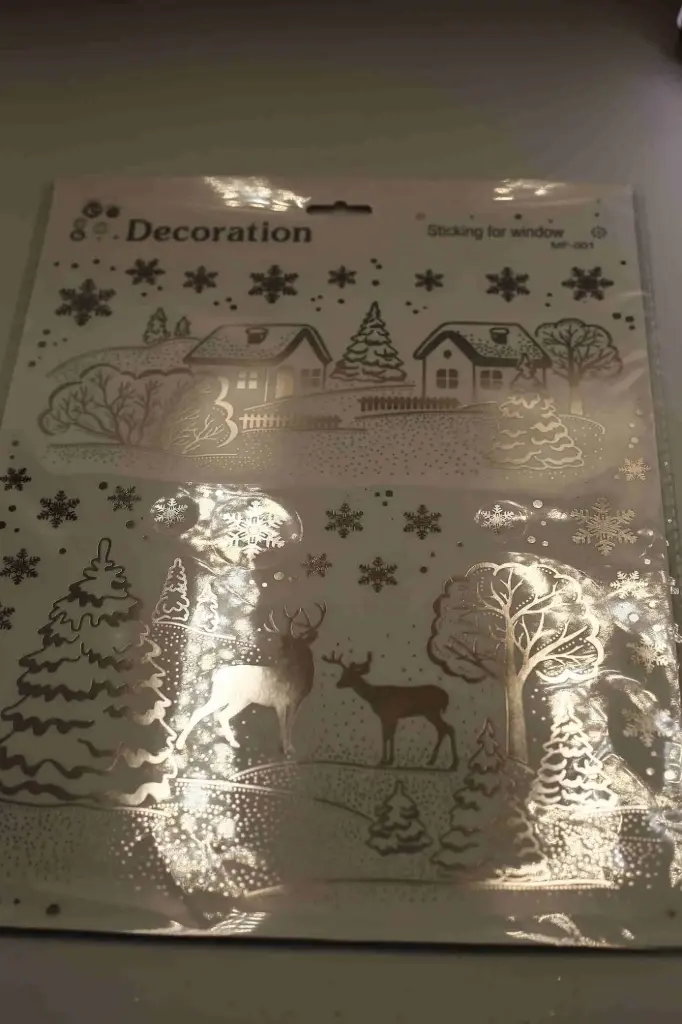 Vánoční nálepka na okno A10694