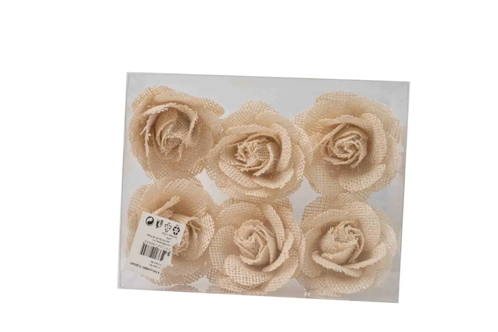 Rose with jute A10885