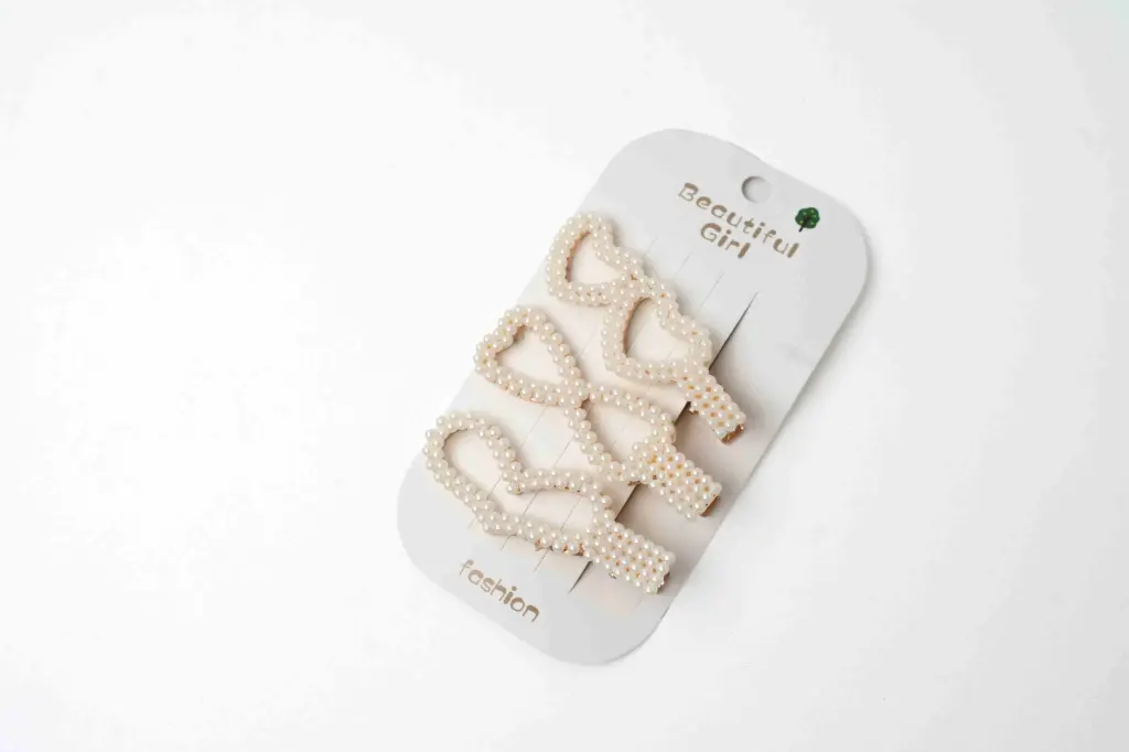 Hair clips - 3 pcs pearl A8960