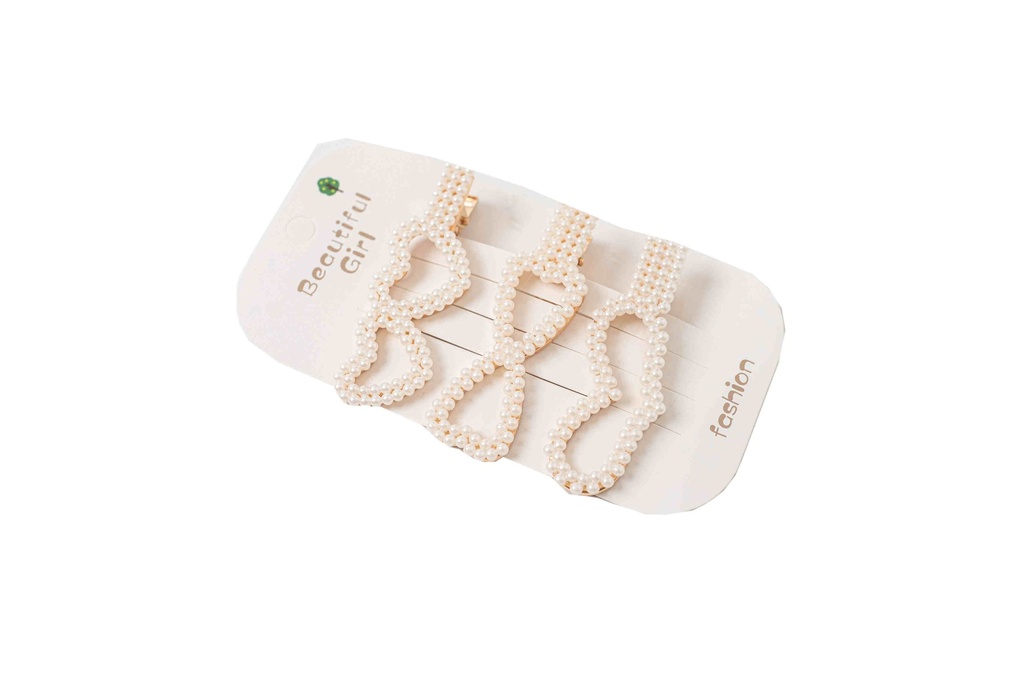 Kẹp tóc - 3 chiếc ngọc trai A8960