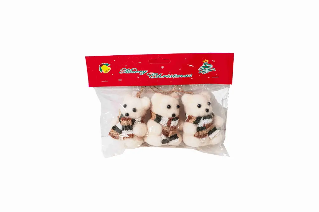 Christmas Teddy Bear 3pcs A10582