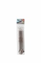 Stainless steel straws with spoon. A11861
