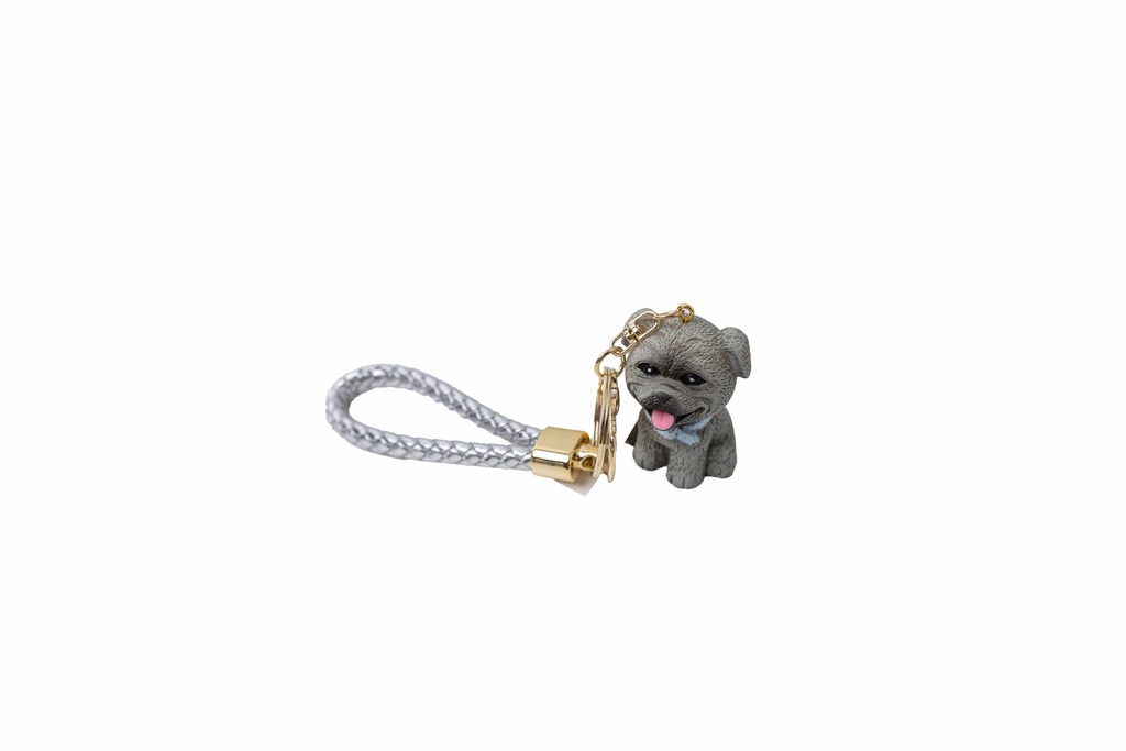 Dog-shaped keychain A11823