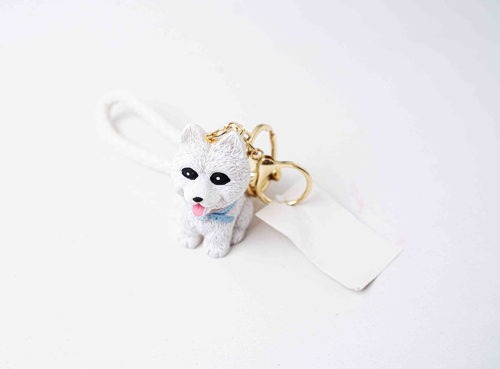 Dog-shaped keychain A11823