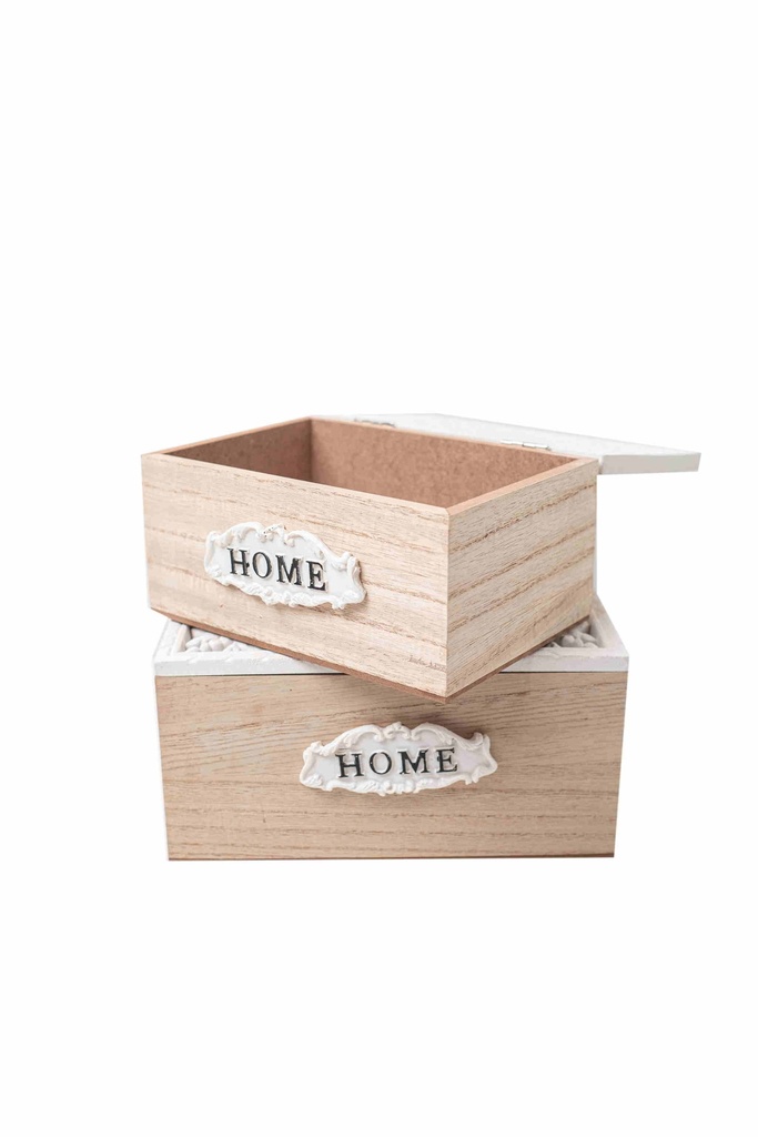 Wooden box A8570-2pcs