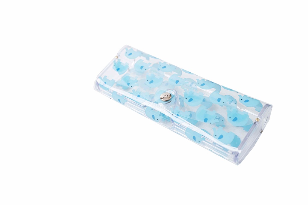 Glasses case transparent with picture A11647