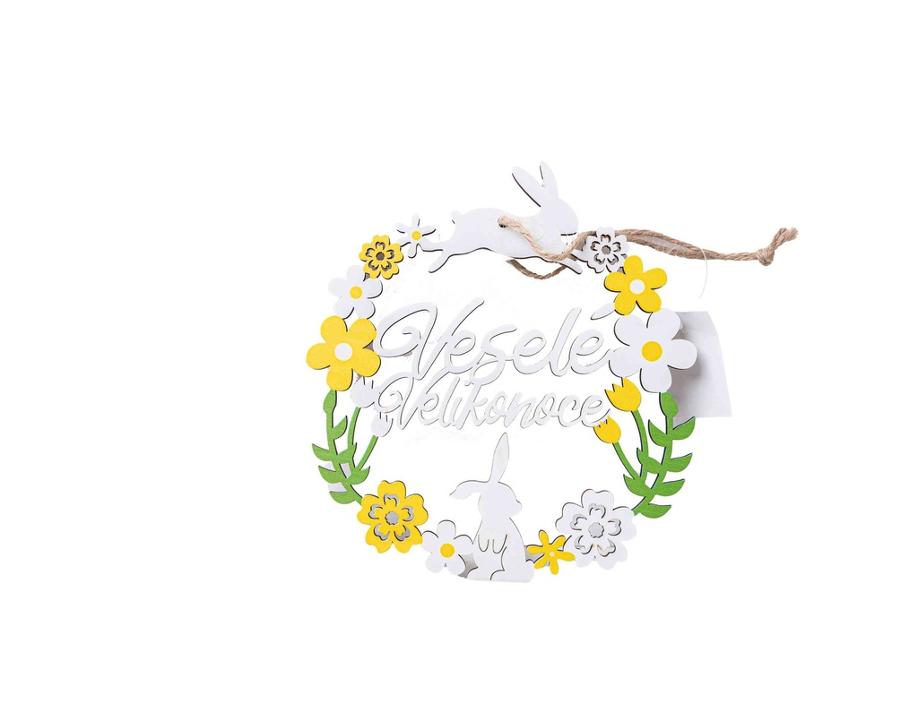 Wooden decoration 14x16cm A208