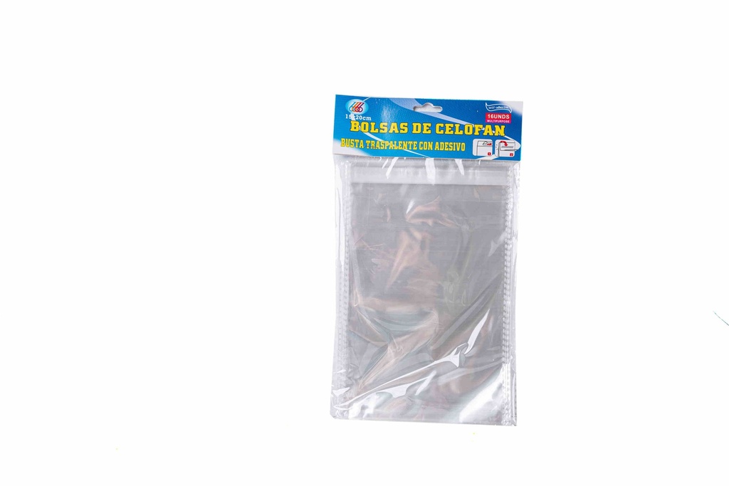 Cellophane bags 16 pcs 15x20cm A16532