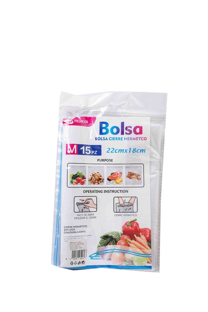 Self-sealing bag 22x18cm A16517