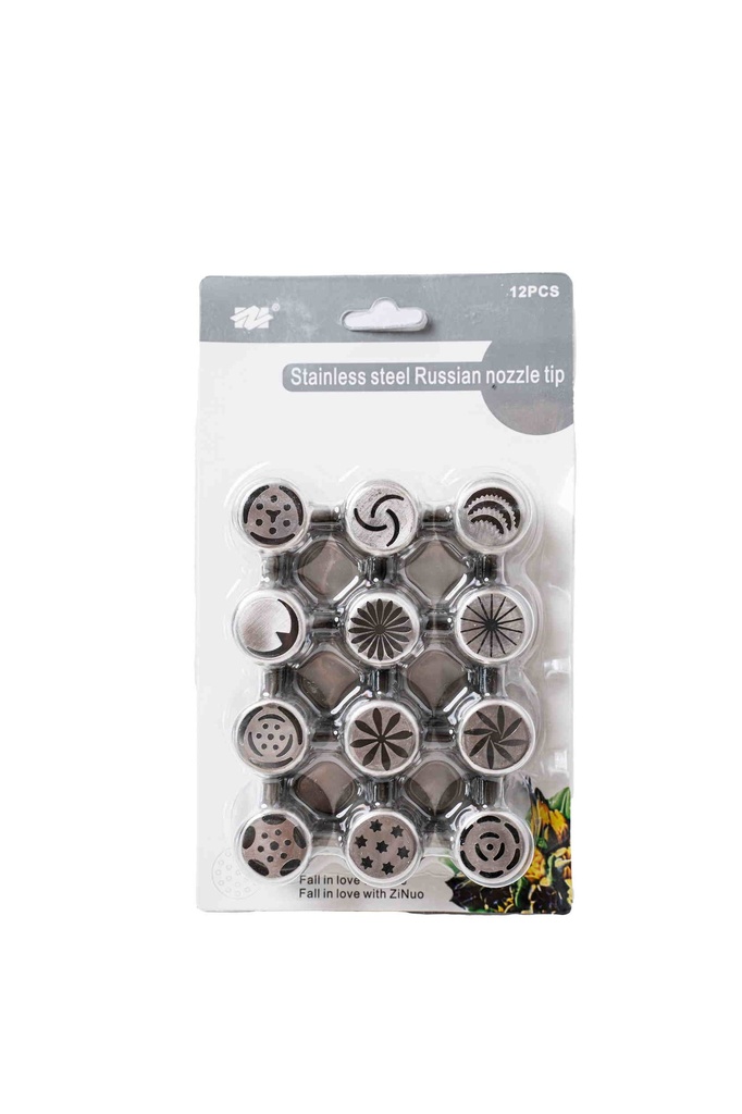 Decorating nozzle set