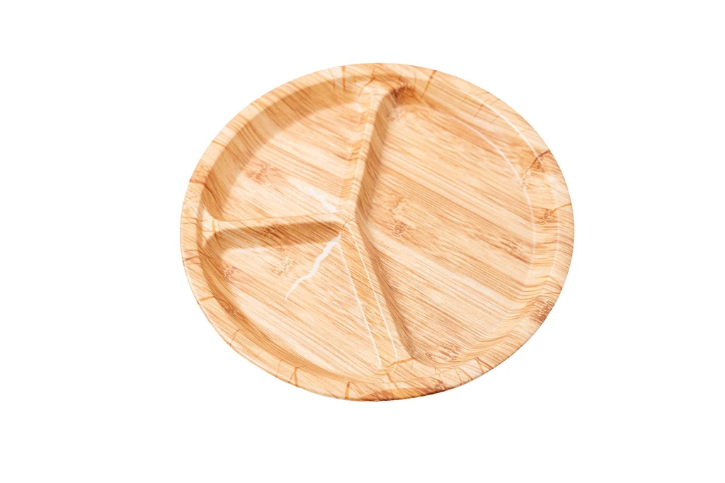 Plastic tray with wood grain pattern A12223