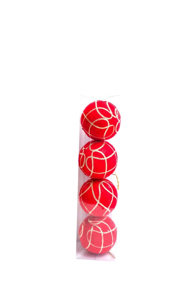 Vánoční koule 4ks-7cm A6978