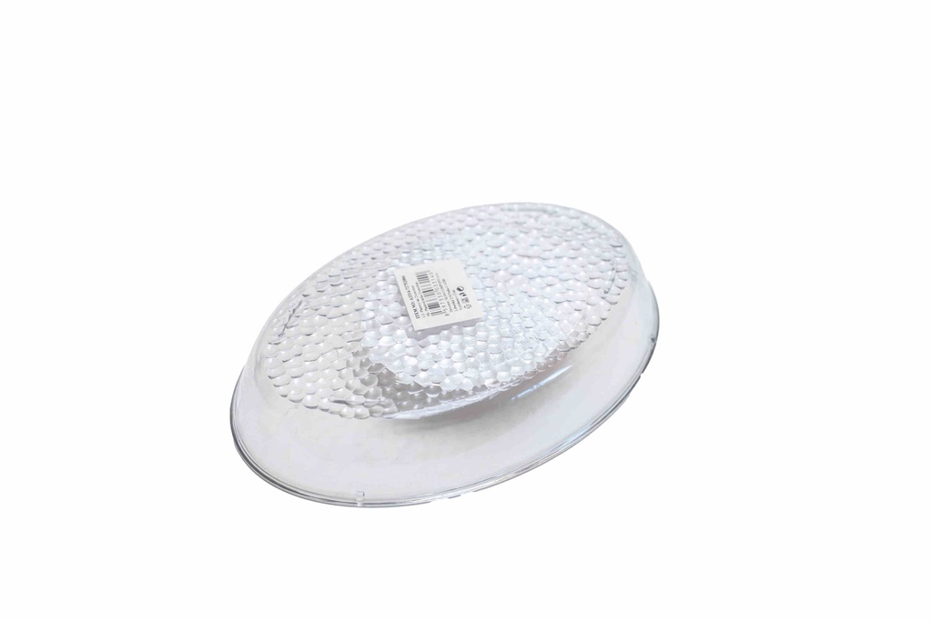 Plastic oval tray 14.5x21cm