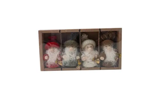 Christmas Figurine Set 4pcs A1356