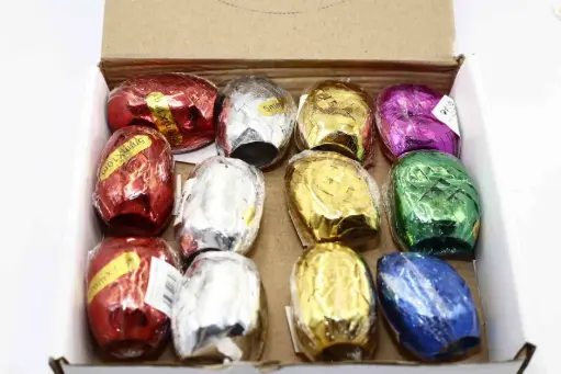 Ribbon 10m-1 box 12pcs mixed colours A665