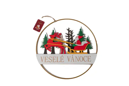 Wooden Decorations A95 - Merry Christmas