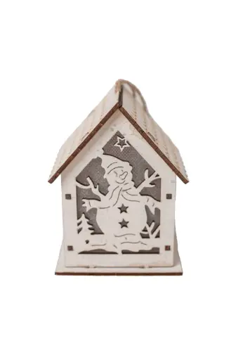 Glowing Christmas House A7004