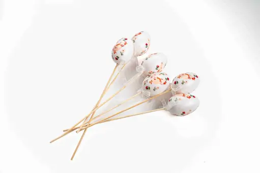 Egg on pick /6pcs in a bag A8299