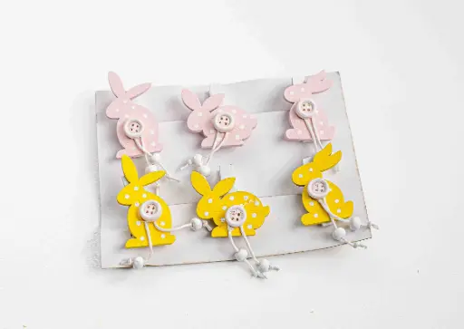 Wooden Decorations 6pcs A7716