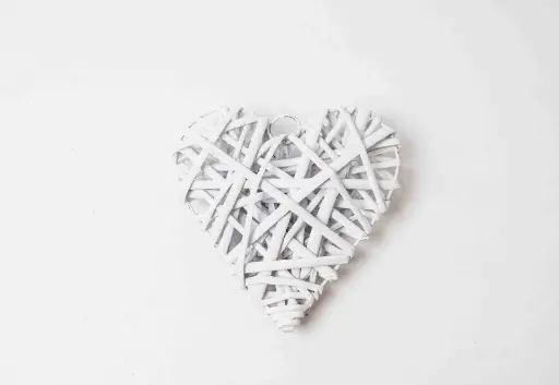 Wicker Heart 15cm A226