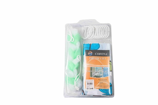 Rèm tắm với bọt biển rửa A11426