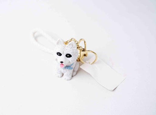 Dog-shaped keychain A11823