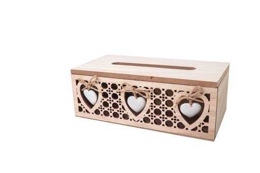 Wooden tissue box A8555