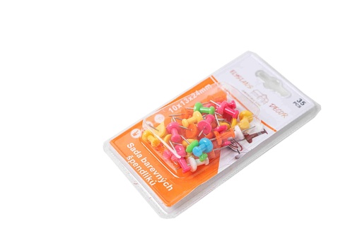 Set of colorful pins