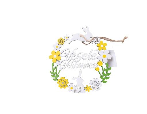 Wooden decoration 14x16cm A208